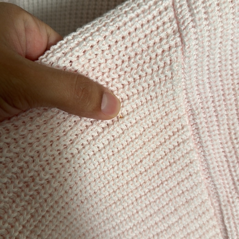 Pierre Cardin pink knit sweater size medium - Picture 9 of 13